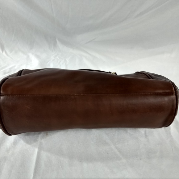 VINTAGE LEATHER CLAMSHELL PURSE HASTING & SMITH - Picture 5 of 7